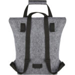 Felta GRS recycled felt roll-top bike bag 13L - Image 4