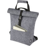 Felta GRS recycled felt roll-top bike bag 13L - Image 5