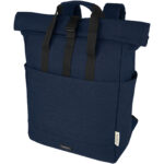 Joey 15” GRS recycled canvas rolltop laptop backpack 15L - Image 2