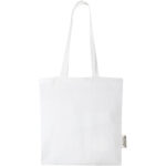 Madras 140 g/m2 GRS recycled cotton tote bag 7L - Image 3