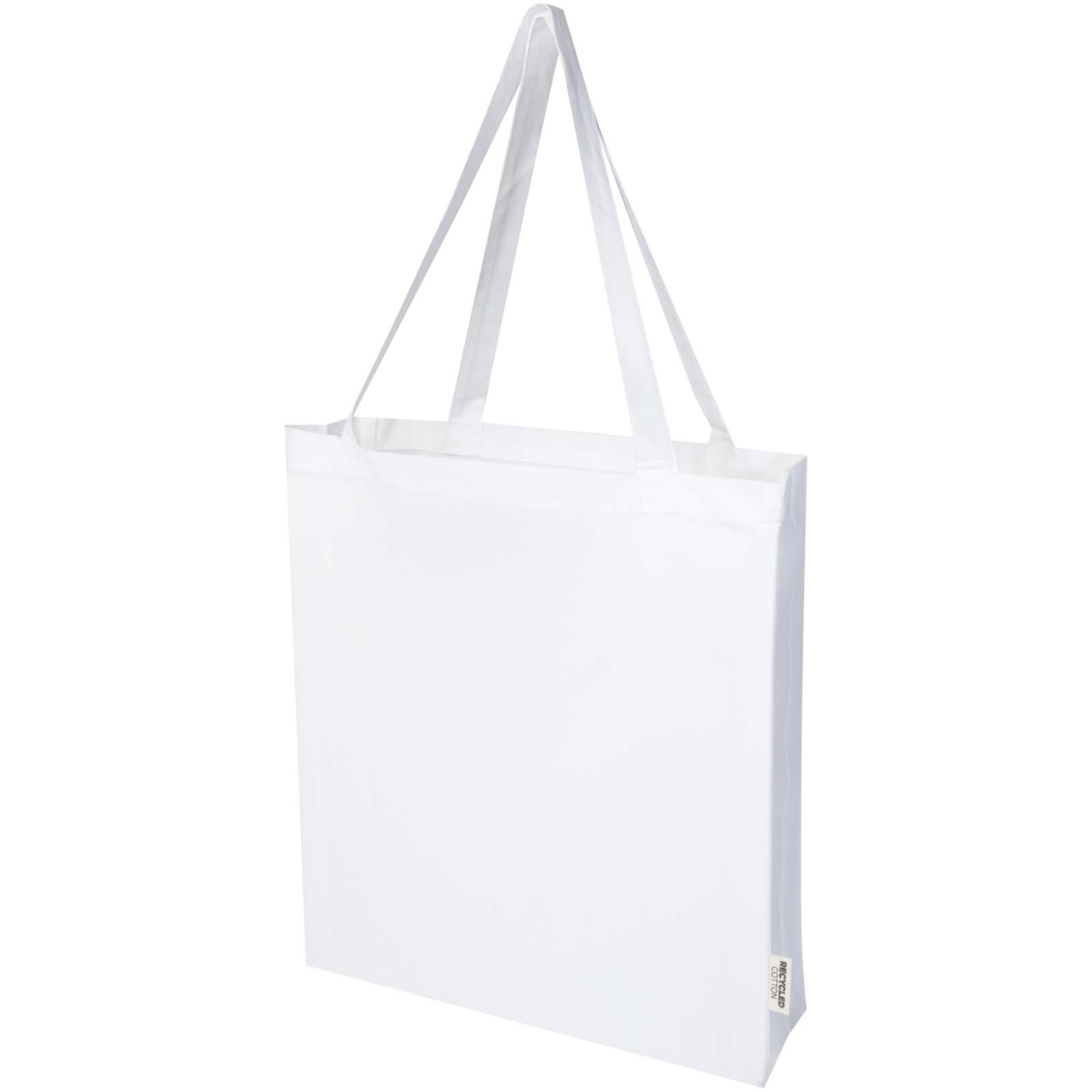 12073301 Madras 140 g/m² GRS recycled cotton gusset tote bag 12L - Image 1
