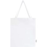 Madras 140 g/m² GRS recycled cotton gusset tote bag 12L - Image 3