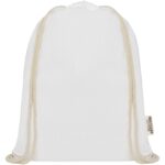 Oregon 140 g/m² GRS recycled cotton drawstring bag - Image 2