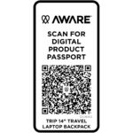 Trip 14” Aware™ recycled travel laptop backpack 9L - Image 7