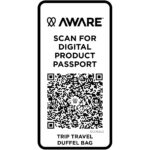 Trip Aware™ recycled travel duffel bag 42L - Image 7
