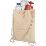 Bear GRS recycled sherpa drawstring backpack 9L - Image 4