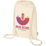 Odisha 100 g/m² OCS organic drawstring bag 5L - Image 2