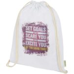 Odisha 140 g/m² OCS organic drawstring bag 5L - Image 2