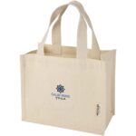 Odessa 220 g/m² GRS recycled cotton mini gusset tote bag 9L - Image 2
