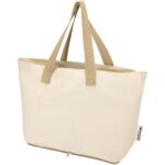 Sierra 140 g/m² GRS recycled foldable cotton tote bag 12L