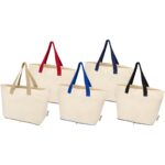 Sierra 140 g/m² GRS recycled foldable cotton tote bag 12L - Image 6