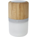 Aurea bamboo Bluetooth® speaker with light - Image 6