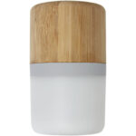 Aurea bamboo Bluetooth® speaker with light - Image 5