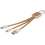 Bates wheat straw and cork 3-in-1 charging cable - Image 2