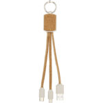 Bates wheat straw and cork 3-in-1 charging cable - Image 5