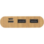 Tulda 10.000 mAh bamboo power bank - Image 9