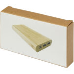 Tulda 10.000 mAh bamboo power bank - Image 3