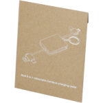 Reel 6-in-1 retractable bamboo key ring charging cable - Image 2