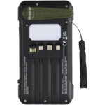 Soldy 10.000 mAh RCS recycled plastic solar dynamo power bank - Image 5