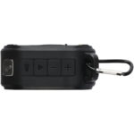 Solo 3W IPX5 RCS recycled plastic solar Bluetooth® speaker with carabiner - Image 8