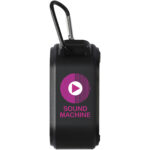 Solo 3W IPX5 RCS recycled plastic solar Bluetooth® speaker with carabiner - Image 3