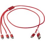 Versatile 5-1 recycled aluminium charging cable - Image 6