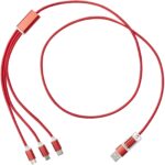 Versatile 5-1 recycled aluminium charging cable - Image 3