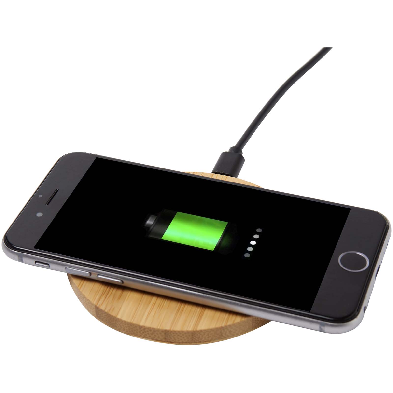 12438771 Essence 15W bamboo wireless charging pad - Image 1