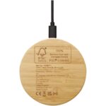 Essence 15W bamboo wireless charging pad - Image 5