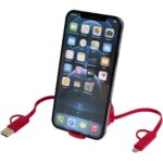 Alasia 5-in-1 100 cm recycled plastic and aluminium retractable data sync and 45W fast charge cable - Image 7