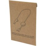Chechia 5-in-1 recycled plastic 30 cm data sync and 27W fast charge cable with bamboo details - Image 3