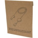 Chechia 5-in-1 recycled plastic 150 cm data sync and 27W fast charge cable with bamboo details - Image 3