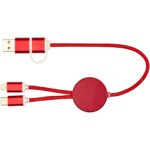 Alasia 5-in-1 recycled aluminium and plastic 30 cm data sync and 27W fast charge cable - Image 5