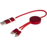 Alasia 5-in-1 recycled aluminium and plastic 30 cm data sync and 27W fast charge cable - Image 6
