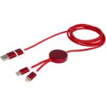 Alasia 5-in-1 recycled aluminium and plastic 150 cm data sync and 27W fast charge cable - Image 6