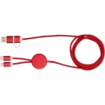 Alasia 5-in-1 recycled aluminium and plastic 150 cm data sync and 27W fast charge cable - Image 4
