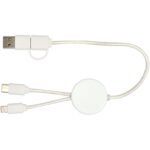 Citala 5-in-1 recycled plastic 30 cm data sync and 27W fast charge cable - Image 5