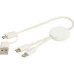 Citala 5-in-1 recycled plastic 30 cm data sync and 27W fast charge cable - Image 7