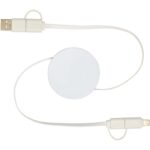 Citala 5-in-1 recycled plastic 90 cm retractable data sync and 40W fast charge cable - Image 5