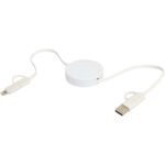 Citala 5-in-1 recycled plastic 90 cm retractable data sync and 40W fast charge cable - Image 6