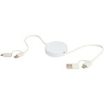 Citala 5-in-1 recycled plastic 90 cm retractable data sync and 40W fast charge cable - Image 7