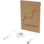 Citala 5-in-1 recycled plastic 90 cm retractable data sync and 40W fast charge cable - Image 2