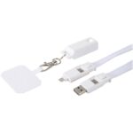Franz recycled plastic smartphone lanyard with built-in data sync and 65W fast charge 5-in-1 cable - Image 6