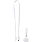 Franz recycled plastic smartphone lanyard with built-in data sync and 65W fast charge 5-in-1 cable - Image 5