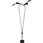 Funi recycled plastic smartphone lanyard with built-in data sync and 100W fast charge 5-in-1 cable - Image 6