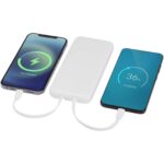Adhil 10.000 mAh 10W recycled plastic power bank with 2 built-in cables - Image 7