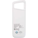 Alkes 5000 mAh 12W recycled plastic water resistant power bank with carabiner - Image 5
