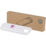 Alkes 5000 mAh 12W recycled plastic water resistant power bank with carabiner - Image 2