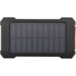 Altair 5000 mAh 10W recycled plastic rugged solar power bank with built-in torch - Image 4