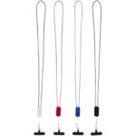 Anser recycled plastic smartphone lanyard with 27W 5-in-1 built-in cable - Image 6